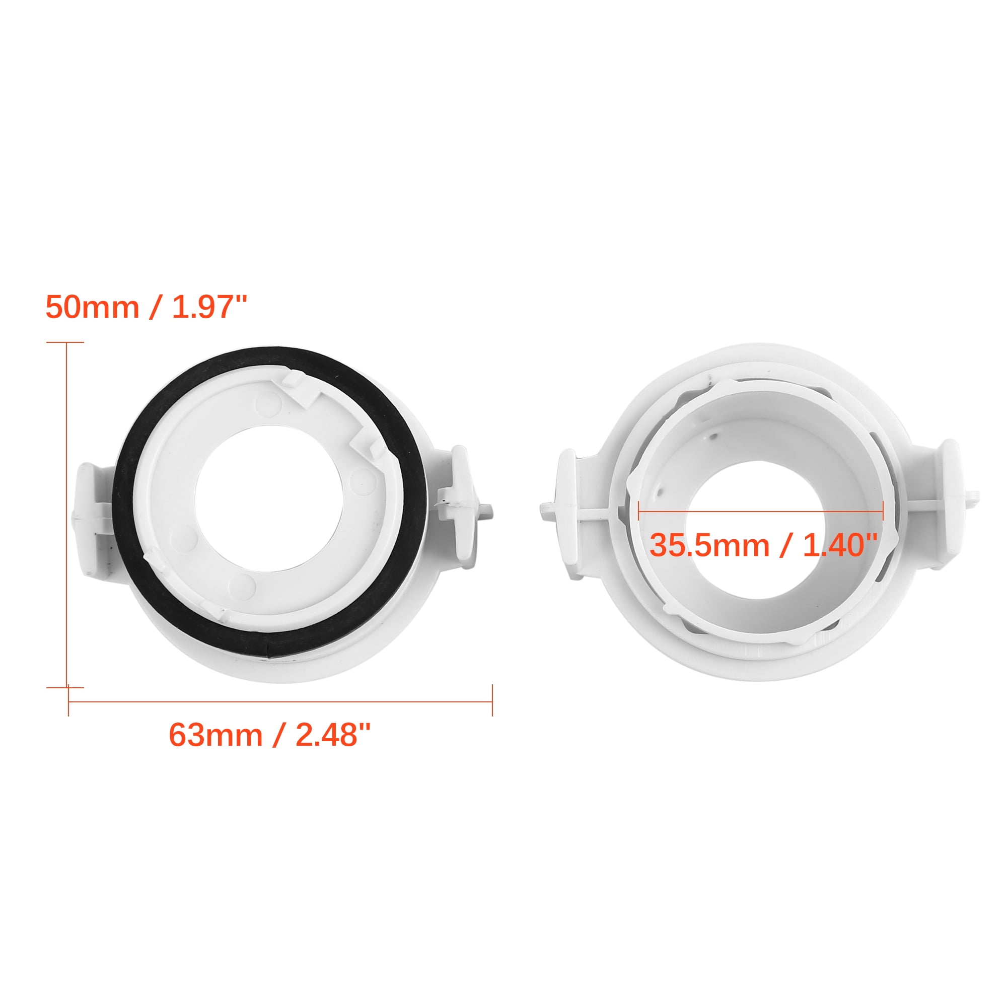 2pcs H7 LED Headlight Bulbs Adapter Socket Holder Fit For BMW E46 E90 3er