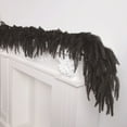 thumbnail image 4 of 5.9ft Black Norfolk Pine Garland - Realistic Artificial Halloween & Christmas Garland for Front Door, Mantle, Fireplace Decor - PE Cedar Hanging Vines for Wall, Stairs, Fence, 4 of 9