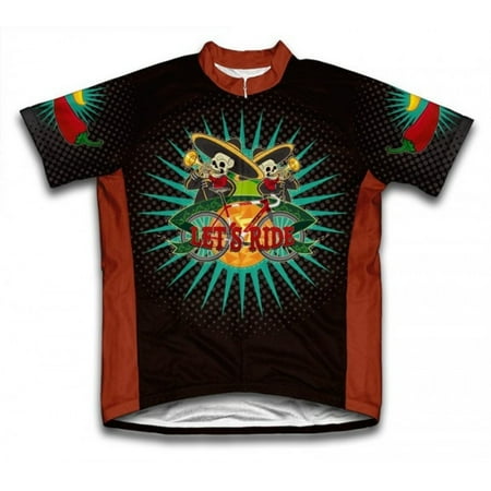 6 Panel Micro Cycling Short - Scudo Men's Microfiber Short Sleeve Cycling Jersey - Mariachi - SCU007