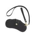 thumbnail image 2 of Sunglasses Case Eyeglass Bag Trendy with Detachable Handle Strap Neck Strap Portable Glasses Case Holder Eyewear Sleeve for Office Hiking Black, 2 of 10