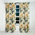 thumbnail image 2 of Designart "Elements Of Tropical Beauty" Tropical Curtain Panels, 2 of 6