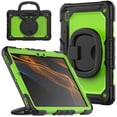 thumbnail image 2 of for Samsung Galaxy Tab S8/S7 Case 11 inch, 360 Rotating Shockproof Cover with Stand, Handle, Shoulder Strap (SM-X700/SM-T870), Lime, 2 of 7