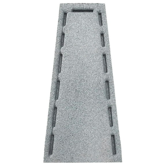 Premium Rubber Downspout Block, Rain Guard, Stone Textured Drain Extender (Gray)