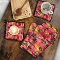 thumbnail image 5 of Golden Retriever Hawaiian Kitchen Oven Mitt and Pot Holder Sets 4 Pcs for Baking, Cooking and Grilling, Heat Resistant Up To 392 °F, 5 of 7