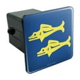 thumbnail image 1 of Hidden Temple Blue Barracudas Tow Trailer Hitch Cover Plug Insert, 1 of 1