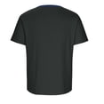 thumbnail image 5 of Antinious Men Solid Ice Silk Ribbed Button Business Work Short Sleeve V-Neck T-Shirts Summer Tops, 5 of 5