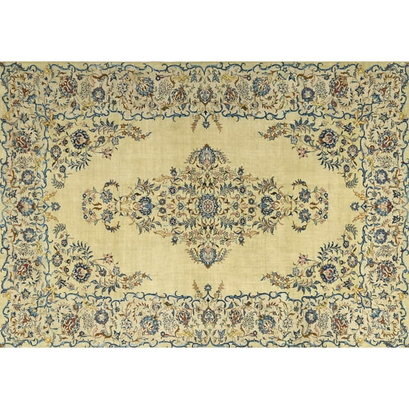 Ahgly Company Machine Washable Indoor Rectangle Traditional Dark Moccasin Green Area Rugs, 5' x 7'