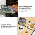 thumbnail image 4 of Watercolor Colorful Lavender Oven Mitts and Pot Holders with Chef Apron Set 5 Pcs Kitchen Cooking Set, 4 of 6