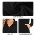 thumbnail image 4 of TARAINYA Women Oversized Half Zip Sweatshirt Casual Quarter Zip Pullover with Pocket, 4 of 7