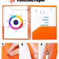 thumbnail image 3 of Dadiy Dunwell Colored Plastic Folder with Pockets and Prongs - (Assorted Colors, 6 Pack, 2 Pockets 3 Prongs), Colorful Folders with Brads, Office & School Folders with Fasteners(Black), 3 of 8