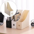 thumbnail image 3 of Magazine File Book Holder Desktop Organizer Vertical Document Paper Folder Organization , Beige, 3 of 8