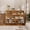 Wood color, variant on Wooden 10 Cube Book Shelf Bookcase, 3 Tier Retro Bookcase with Legs, 47" Wood Bookshelves Storage Organizer Shelf, Freestanding Open Book Shelves for Bedroom Living Room Office