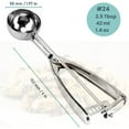 thumbnail image 2 of Cookie Scoop, Ice Cream Scoop,18/8 Stainless Steel, Cookie Scoops for Baking, 2Tbsp/ 30ml/ 1oz Cookie Dough Scoop, Ice Cream Scooper with Trigger Release, Cookie Scooper for Baking(#40), 2 of 10