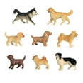 thumbnail image 2 of Juego de 8 figuras de perro, minifiguras realistas de plástico detalladas para cachorros, adornos para tartas, regalo de cumpleaños para niños, 2 of 6