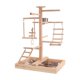 thumbnail image 1 of Puesto de madera maciza para loros, gimnasio de madera, corral para pájaros pequeños, escalera para periquitos, gimnasio para pájaros, cotorras,, 1 of 9