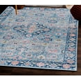 thumbnail image 6 of Linon Emerald Navy & Ivory 5x7 Area Rug, 6 of 10