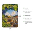 thumbnail image 2 of Los Olivos District - Santa Ynez Valley - California Vineyards Wine Country Art by Kerne Erickson - 8 x 12 inch Vintage Wood Art Sign, 2 of 4