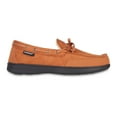 thumbnail image 2 of Isotoner Mens Regular fit Moccasin Slippers Shoes Medium Brown Moisture Wicking, 2 of 4
