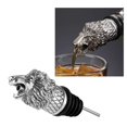 thumbnail image 4 of Tapón vertedor de vino con forma de cabeza de animal de aleación de zinc, tapón único para botellas de vino, aireador de vino para bar. León, 4 of 8