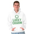 thumbnail image 5 of Saint Patricks Lucky Charm Shamrock Hoodie Sweatshirt Women Men Brisco Brands S, 5 of 6