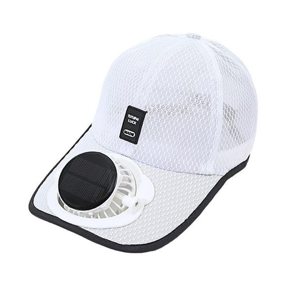 Gorros con visera con ventilador Gorro de verano con visera con ventilador solar o con USB