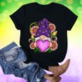 thumbnail image 5 of TIMIFIS T-Shirts à Manches Courtes pour Femmes, Carnavals Tendance, T-Shirt à Imprimé Graphique, Décontracté, Col Rond, Hauts d'Été, Vêtements, 5 of 5