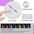 thumbnail image 3 of Luz nocturna de princesa, lámpara de princesa que cambia de 16 colores con control remoto, regalos de princesa para niñas, juguete de princesa, luz 3D de princesa para niños, adultos, regalo de cumple JFHHH pequeña, 3 of 5