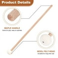 thumbnail image 5 of 2 Pieces Double Head Drum Cymbal Gong Mallet Soft Hammer Sticks Mallets Rods Felt 385mm, 5 of 9