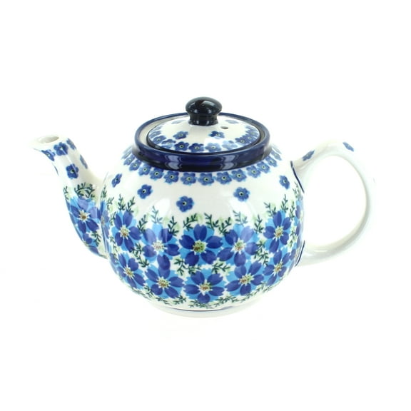 Blue Rose Polish Pottery Kalina Medium Teapot