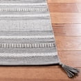 thumbnail image 5 of SAFAVIEH Montauk Ben Striped Cotton Area Rug, Grey/Ivory, 2'3" x 4', 5 of 10