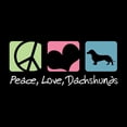 thumbnail image 3 of CafePress - Peace, Love, Dachshunds Women's Dark Pajamas - Women's Short Sleeve Print T-Shirt and Pants Dark Cotton Pajama Set, 3 of 7