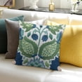 thumbnail image 3 of Orinice   Decorative Throw Pillow Cover  Farmhouse Floral Pillowcase for Living Room Sofa Bed (Bird Flower) 24x24in, 3 of 5