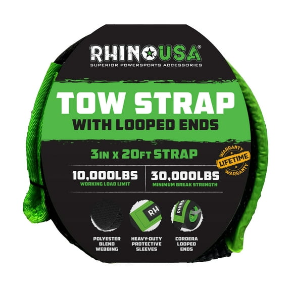 Rhino USA Tow Strap 3in x 20ft