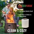 thumbnail image 3 of Eco Fuego Fire Pit Wax Refill - Biodegradable Vegetable Wax, Sustainable and Clean Burning. Each Refill Lasts up to 8 Hours – Citronella (Pack of 2), 3 of 6