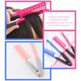 thumbnail image 3 of NIYANGLE 3Pcs Compact Folding Hairdressing Straightener Comb with Comfortable Grip Assorted Colors, 3 of 8