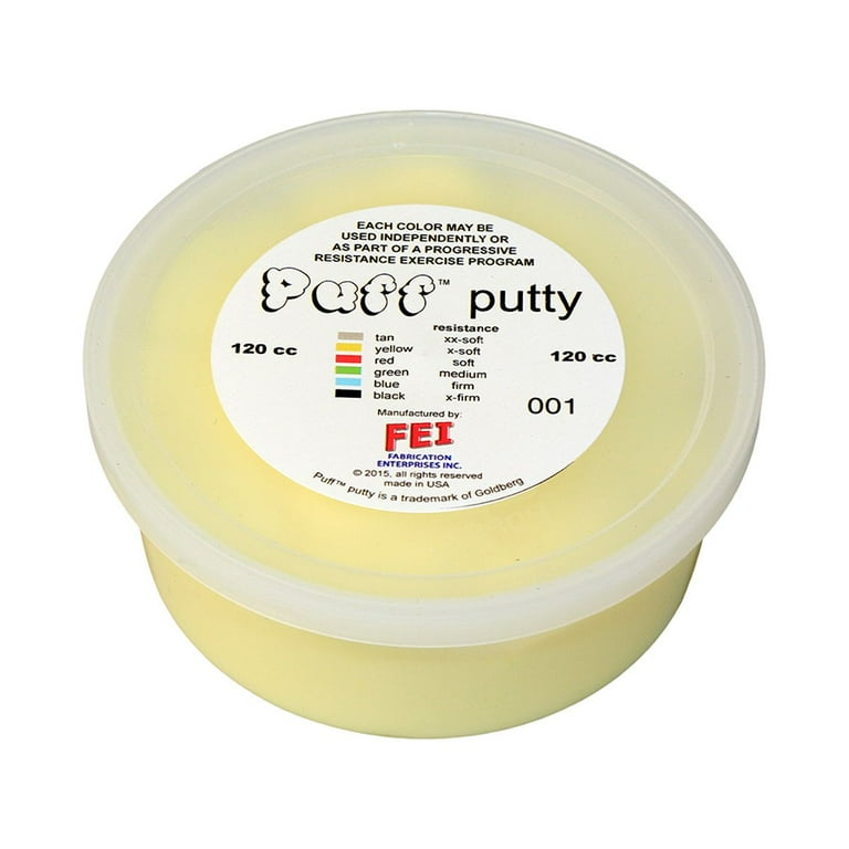 Puff LiTE Exercise Putty - x-soft - yellow - 120cc Puff LiTE Exercise Putty - x-soft - yellow - 120cc