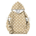 thumbnail image 5 of Sudadera con capucha de manga larga y cuello redondo para niños y niñas de 2 a 12 años. Sudadera de poliéster para niña., 5 of 5