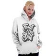 thumbnail image 4 of Treat Yo Self Funny Parks Rec Quote Hoodie Sweatshirt Women Brisco Brands S, 4 of 6
