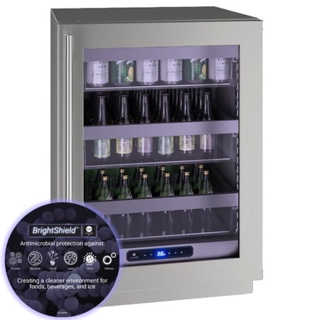U-Line Uhre524-G81a 5 Class 24" Wide 5.2 Cu. Ft. Compact Freezerless Refrigerator -