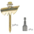 thumbnail image 5 of Fence , Fence Wire Anti ,50Pack Galvanized Fence Wire Fasteners for Softwood, Reusable Fence Nails, 5 of 6