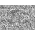 thumbnail image 1 of Ahgly Company Indoor Rectangle Abstract Gray Modern Area Rugs, 5' x 7', 1 of 4