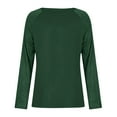 thumbnail image 5 of Maplenight Womens T Shirts Crew Neck Long Sleeve Shirts Solid Regular Fit Causal Tops, 5 of 7