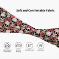 thumbnail image 4 of Yiaed Skull and Roses Print Sports Headbands,Moisture Wicking Workout Headband, Sweatband Headbands for Running,Cycling for Women and Men, 4 of 8