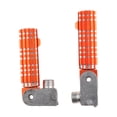 thumbnail image 4 of Reposapiés plegables para motocicleta, reposapiés traseros de repuesto, 2 piezas Naranja, 4 of 8