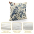 thumbnail image 4 of YINGXI Flowers Blue and White Throw Pillow Cover,Cushion Case Outdoor Decoration for Sofa Couch Farmhouse 22x22in, 4 of 5