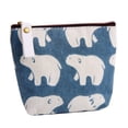 thumbnail image 1 of Wisewang Bag Organizer Canvas Pouch Mini Wallet Card Key Holder Purse Cute Zip Purse 4, 1 of 6