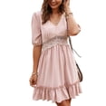 thumbnail image 2 of Vestido Causal,Vestido De Mujer Vestido Causal Con Cuello VV Vestido De Mujer Rendimiento Probado, 2 of 6