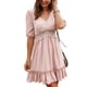 thumbnail image 3 of Vestido casual de verano Nikou con mangas cortas y escote en V, 3 of 6