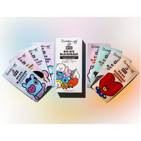 The Crème Shop | BT21: Bye Bye Blackheads - Printed Pore Strips (Set of 8)