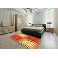 thumbnail image 5 of Ahgly Company Machine Washable Indoor Round Transitional Red Area Rugs, 6' Round, 5 of 7